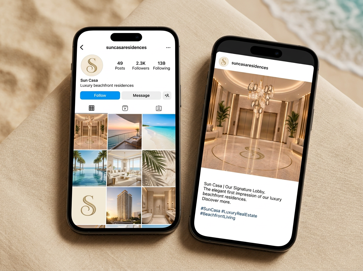 Social media and campaign assets example